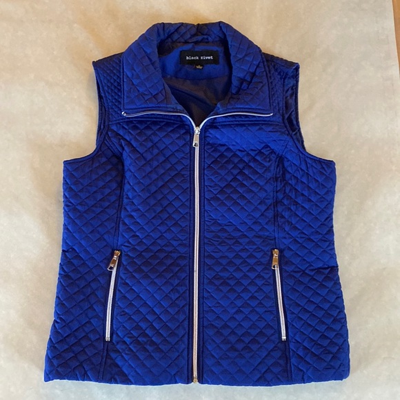 Black Rivet Jackets & Coats Black Rivet Royal Blue Vest Poshmark